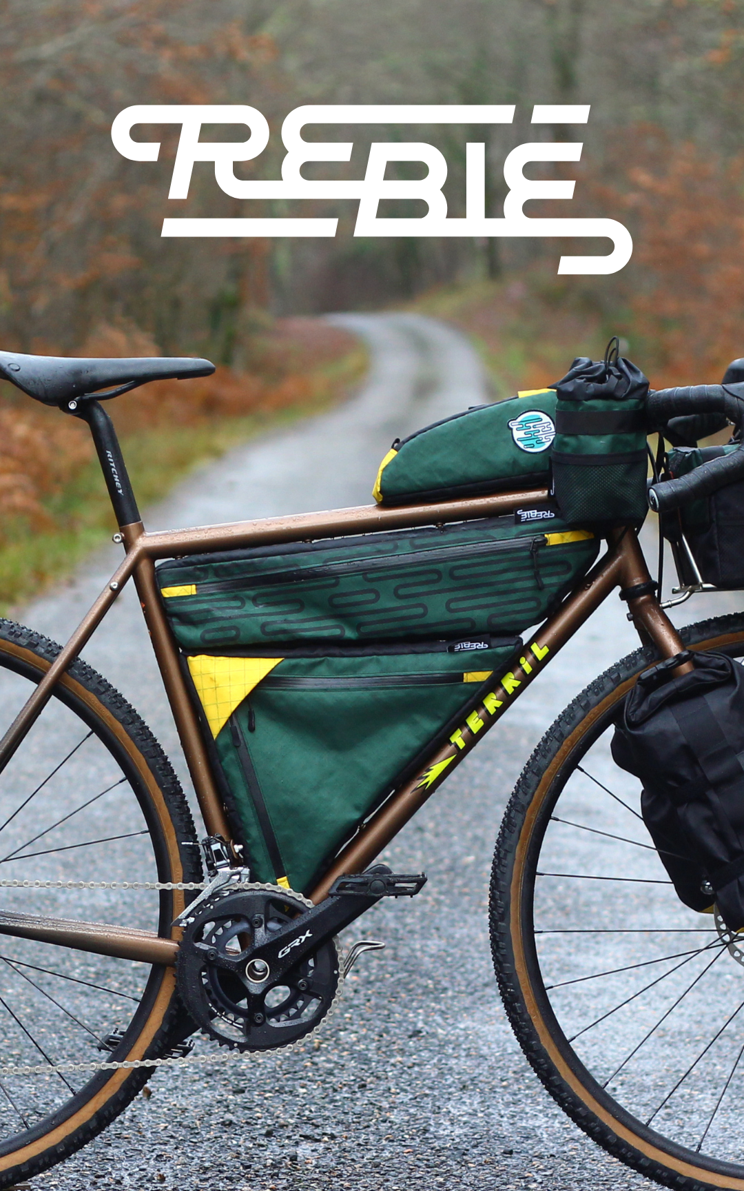 Atelier Rebie, Artisan qui fabrique des sacoches sur mesure pour les vélos gravel et route